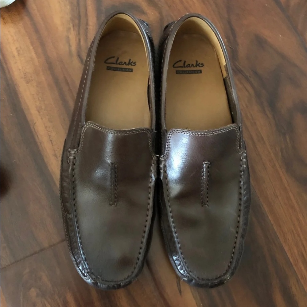Clark’s leather shoes